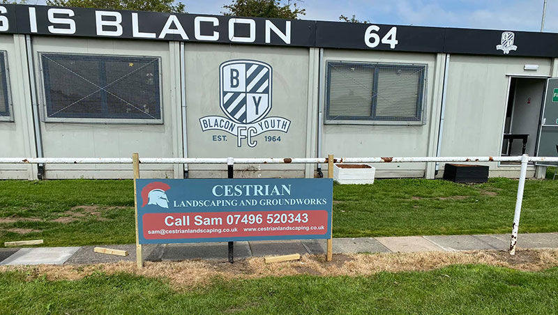 Cestrian Landscaping sponsoring Blacon Youth FC