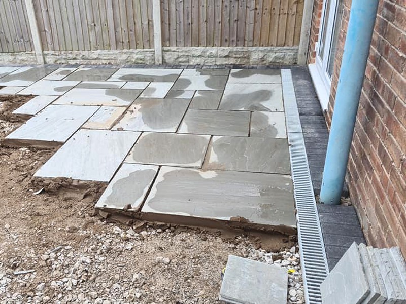Cestrian Indian Stone Paving Project, Cheshire