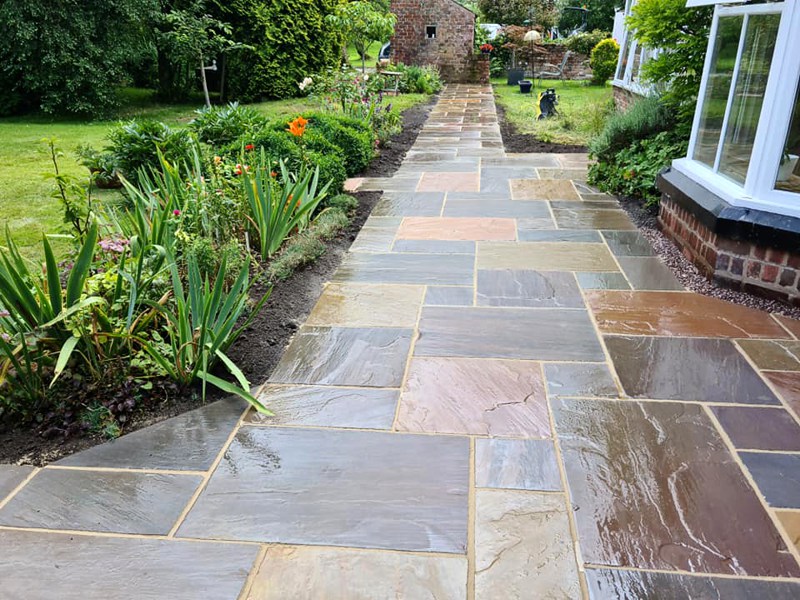 Indian Stone Paving Project, Cestrian Landscaping