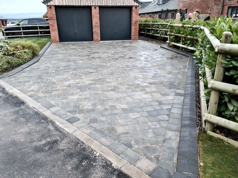 Tobermore Tegula Slate driveway transformation - Cestrian Driveways in Chester