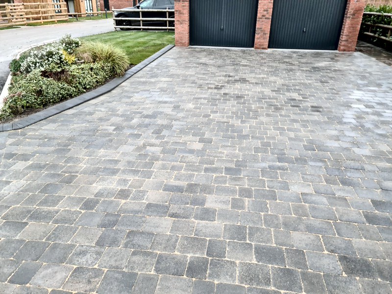 Tobermore Tegula Slate driveway transformation - Cestrian Driveways in Chester